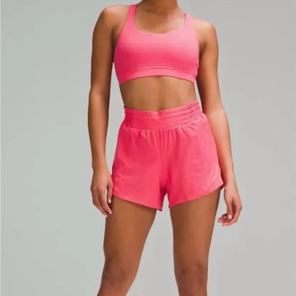 Lululemon Hotty Hot High-Rise Shorts | 4" | Color Glaze Pink | Size 2 - Picture 3 of 8
